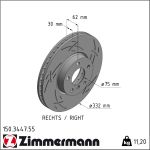 Zimmermann | Bremsscheibe | 150.3447.55