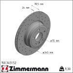 Zimmermann | Bremsscheibe | 150.3451.52