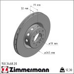 Zimmermann | Bremsscheibe | 150.3468.20