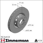 Zimmermann | Bremsscheibe | 150.3469.20