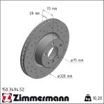 Zimmermann | Bremsscheibe | 150.3494.52