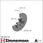 Zimmermann | Bremsscheibe | 180.3022.00