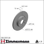 Zimmermann | Bremsscheibe | 230.2357.20