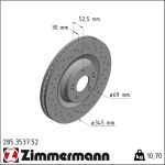 Zimmermann | Bremsscheibe | 285.3537.52