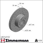 Zimmermann | Bremsscheibe | 400.1421.52