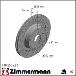 Zimmermann | Bremsscheibe | 400.5504.20