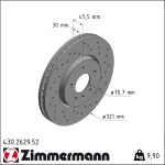 Zimmermann | Bremsscheibe | 430.2629.52