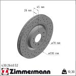 Zimmermann | Bremsscheibe | 430.2640.52