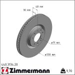 Zimmermann | Bremsscheibe | 440.3134.20