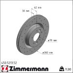 Zimmermann | Bremsscheibe | 450.5213.52