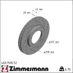 Zimmermann | Bremsscheibe | 460.1506.52