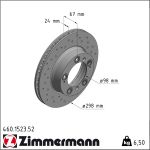 Zimmermann | Bremsscheibe | 460.1523.52