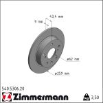 Zimmermann | Bremsscheibe | 540.5306.20