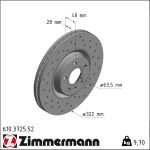 Zimmermann | Bremsscheibe | 610.3725.52