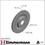 Zimmermann | Bremsscheibe | 610.3730.52